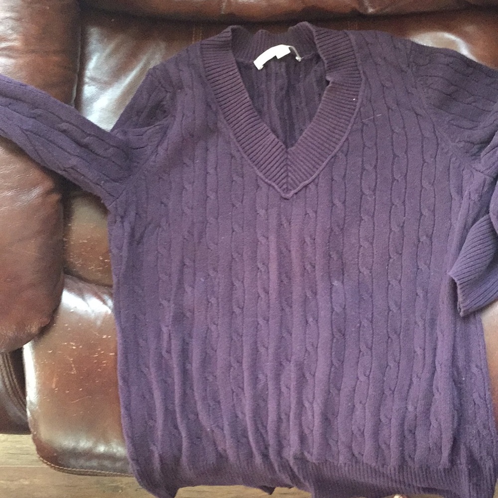 Loft sweater- beautiful Plum Color